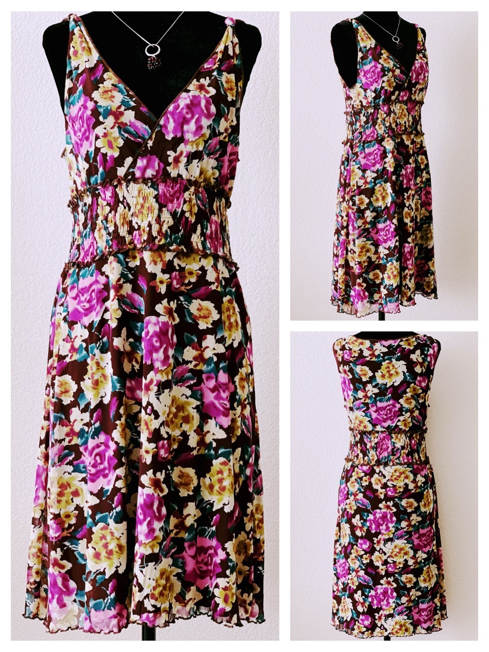 BCBGMaxAzria Brush Floral Print Dress